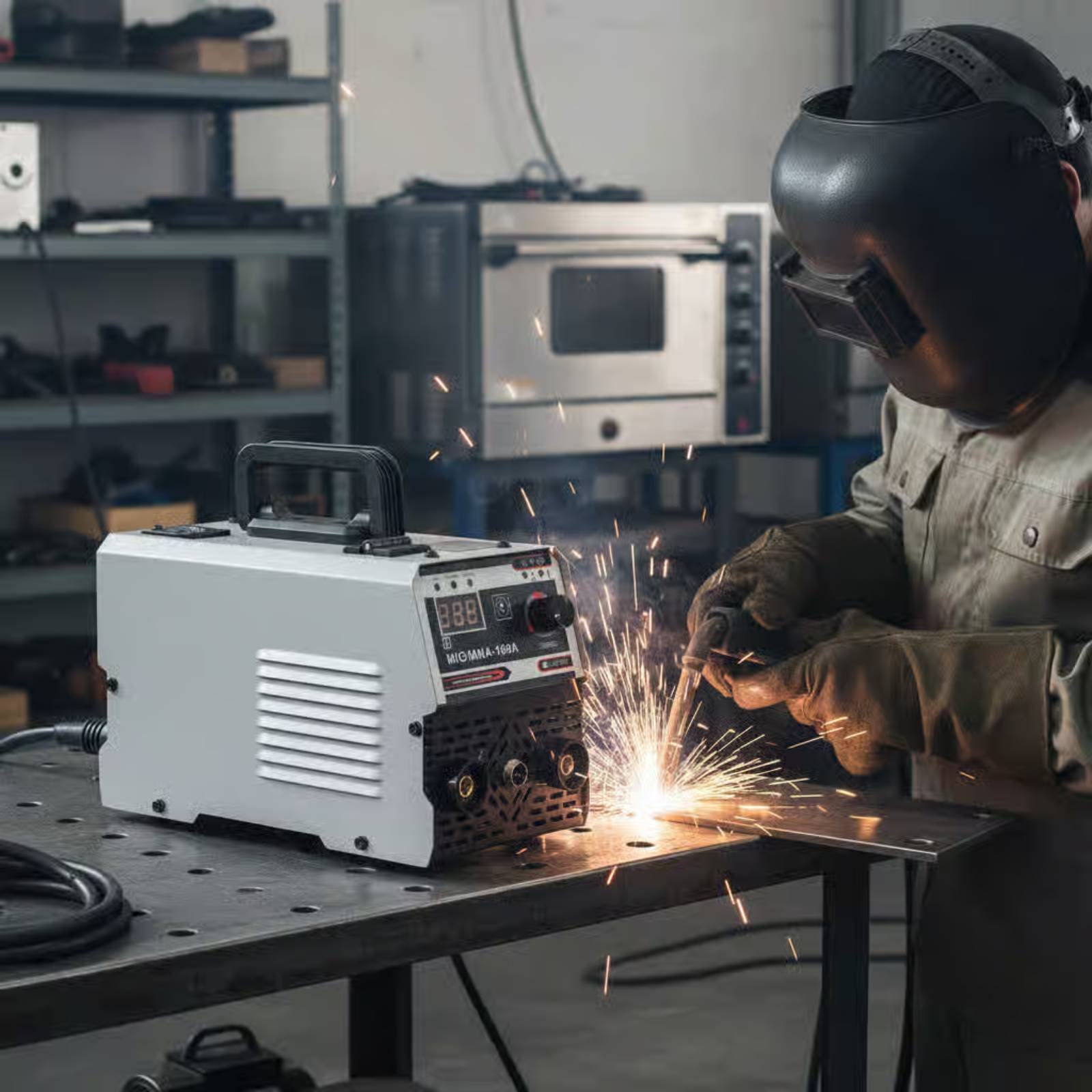Power X Tools And Machinery - Tragbares MIG-MMA-Schweißgerät, Leichtgewichtige MIG-MMA-Schweißmaschine, Kompaktes Elektroschweißgerät