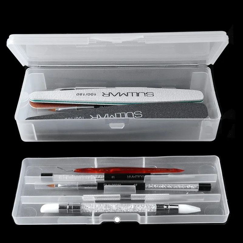 Power Tools Storage - 1Pc Rechteck Doppel-schicht Nail art Werkzeug