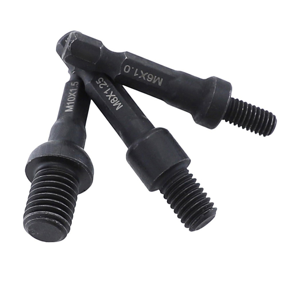 Power Tools Excel - 3Pcs Buchse Adapter M6/M8/M10 Cr-Mo Selbst-Tapping