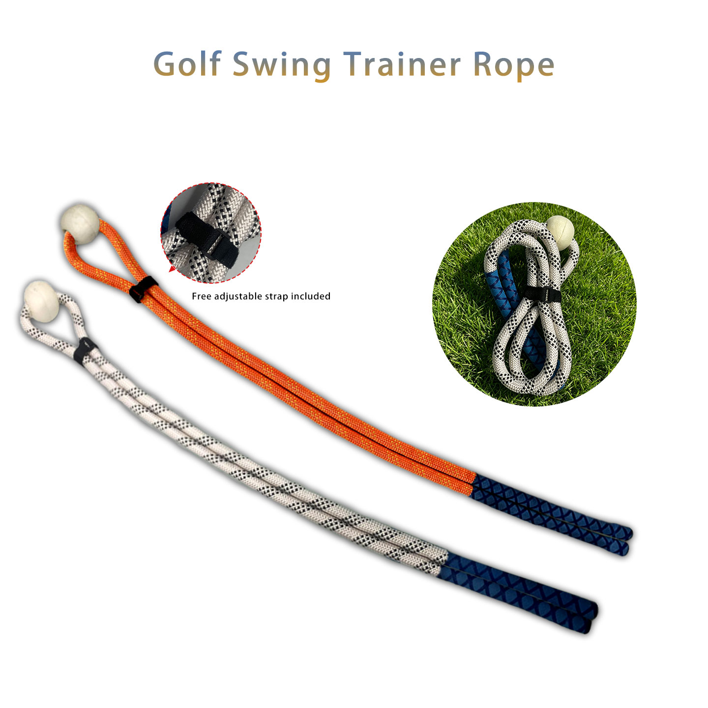 Power Tools Training - Golf-Schwungtrainer, Tempo-Schwung-Übungswerkzeug, Kraftseil, Schwung-Fitnessband, Golf-Trainingsseil