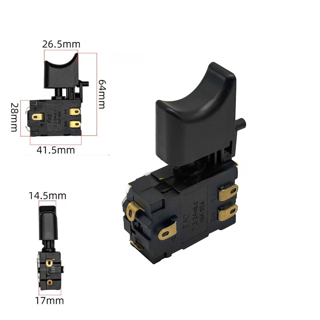 Power Tools Excel - 12V 21V Lithium-Elektrobohrer-Schalter Vorwärts-Rückwärts Geschwindigkeitsregelung Ersatzschalter