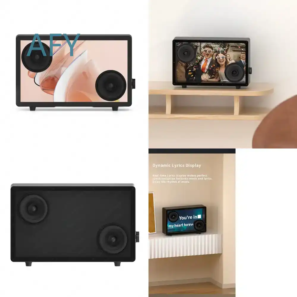 Power Tools Google - Desktop-Lautsprecher mit schwebenden Liedtexten, kabelloser Bluetooth-Audio-Heimlautsprecher