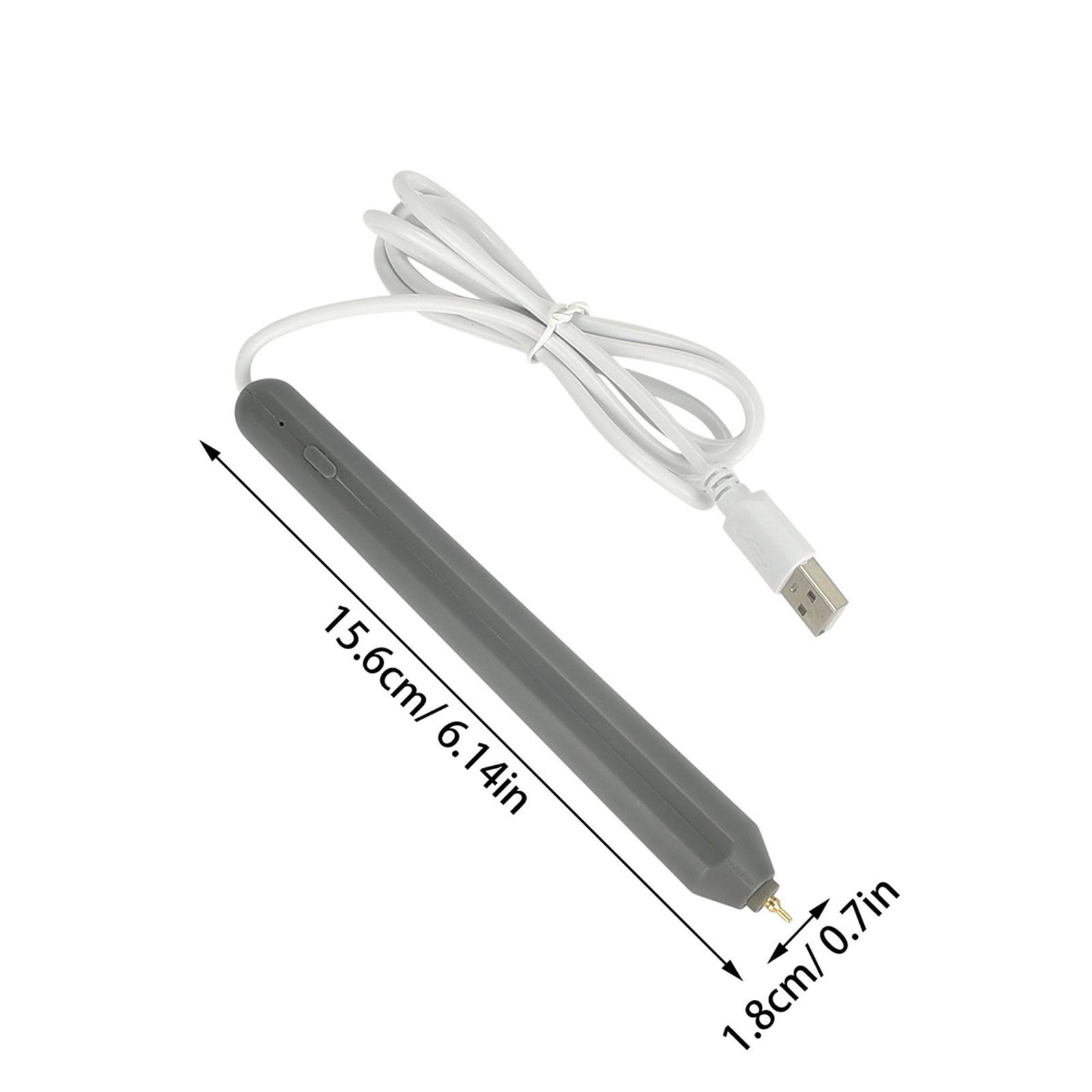 Power Tools Drawing - Heißprägestift USB-betrieben DC5V Prägewerkzeug mit 4