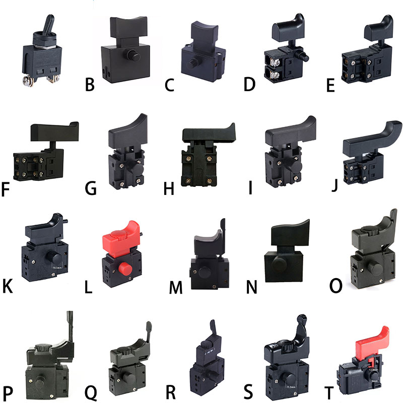 Power Tools Online - Miniatur-Elektrowerkzeug-Schalter, Geschwindigkeitsregelung, Auslöseknopf für Winkelschleifer, Elektrohammer,