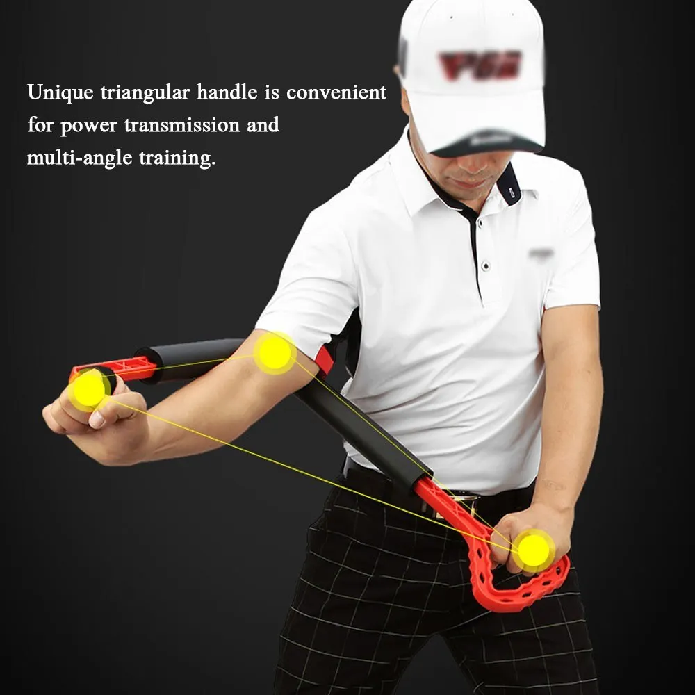 Power Tools Training - PGM Golf-Schwungtrainer, Schwungrotationskorrektor, Ellbogen-Hüft-Kontakt-Trainingsgerät für Haltung